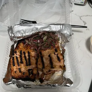 Salmon! Cooked just right!