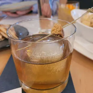 The Mr. Tony  Old Forester Bourbon, homemade fig syrup, black walnut bitters