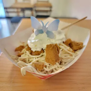 Spaghetti Ice Cream- Biscoff