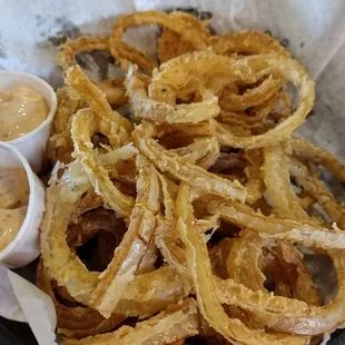 The onion rings