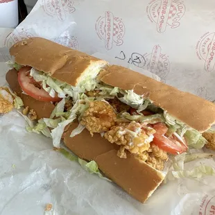 Shrimp poboy