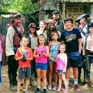 Awesome Pirate show with lots of sword fight and cannon ball shots!