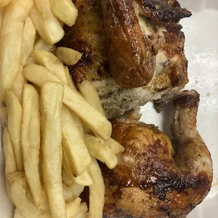Chicken and fries