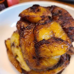 a close up of a plate of food