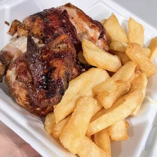 half chicken with double yucca