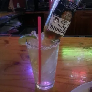 Beerita, new owner is really cool! He made us wings after kitchen was closed. Yummm! Nice crispy wings!