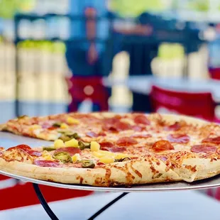 18" Pepperoni, three toppings