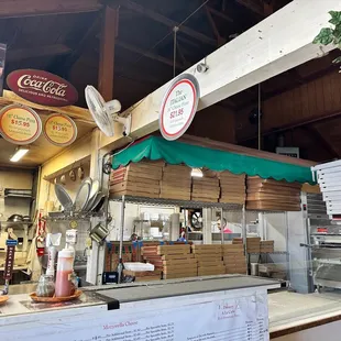 the interior of the restaurant