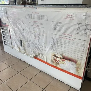 Menu with a lot of options