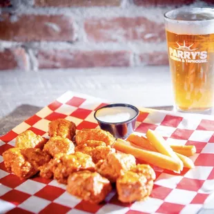 chicken wings and fried chicken, food