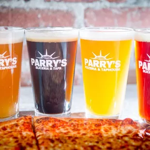 pizza, drink