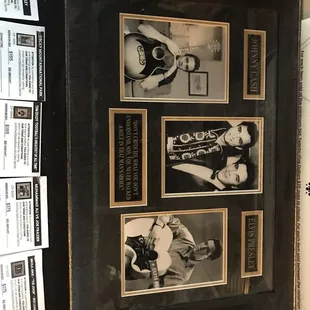 a picture of the restaurant's menu