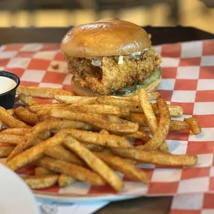 Nashville Hot Chicken with Cajun Fries