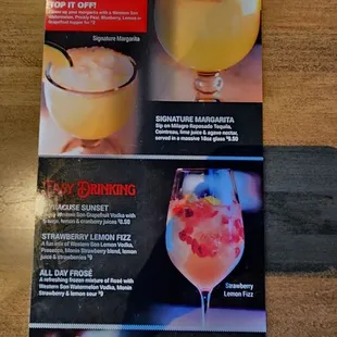 Cocktail Menu