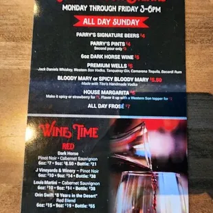 Happy Hour Specials