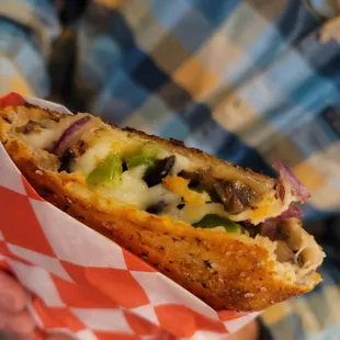 Veggie stromboli. So good!
