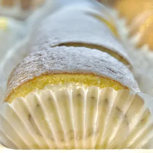 a close up of a pastry