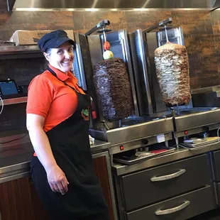 The lovely Tammy and those giant Rotisserie!