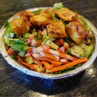 Chicken kabab salad