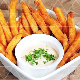 Parsley Fries with House Special Sauce