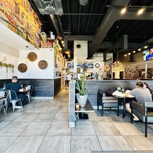 the interior of a restaurant