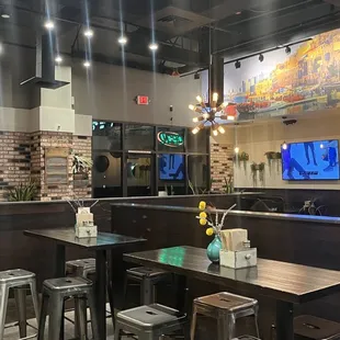 the interior of a restaurant