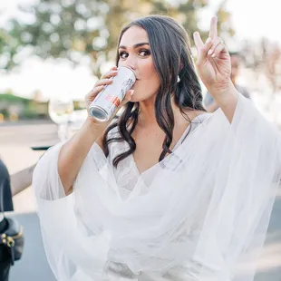 They made sure the bride was well hydrated at all times.