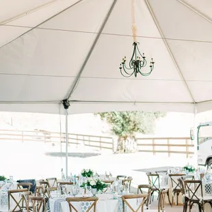 Getting the giant tent set up was a piece of cake... just a phone call and the rest was taken care of easily.  It was beautiful.