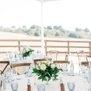 The table decor was set up just how we imagined.