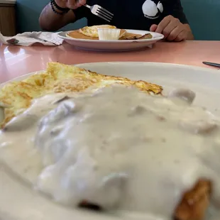 Chicken Fried Steak and Eggs