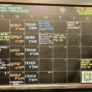 A lot of events and stuff on the calendar!