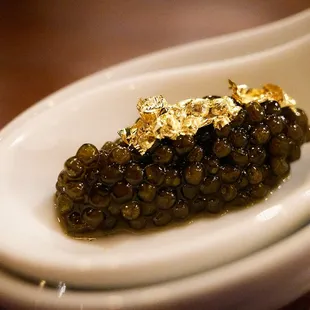 Caviar ($25 supplement) for the Hokkaido scallop course - Aug 2022 Menu