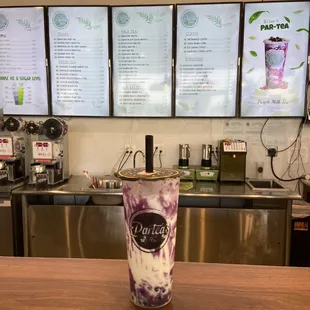 Ube (yam) boba