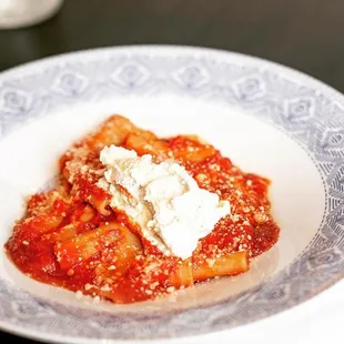 a plate of ravioli