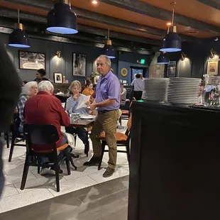 Restaurant dining area.