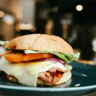 Ham &amp; Egg Breakfast Sando - available on our brunch menu until 4pm every day!