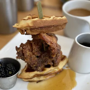 Spicy Chicken & Waffle Sando