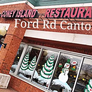 the front of a restaurant