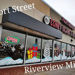 the front of the store