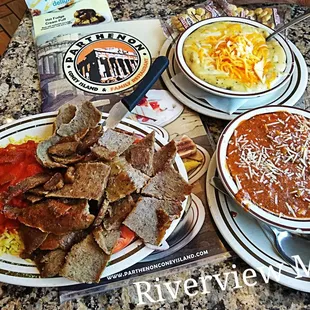 plates of food on a table