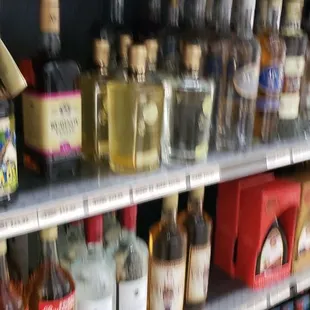 bottles of alcohol