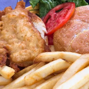 Fried cod sandwich