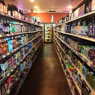 the aisle of the store