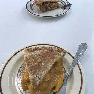 Peach pie &amp; apple pie