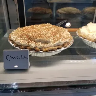 Cream Pies in the case