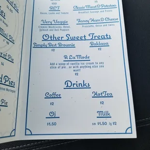 Menu second page