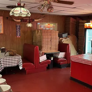 the interior of a restaurant