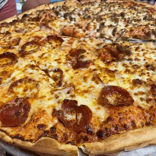 pepperoni and cheese pizza