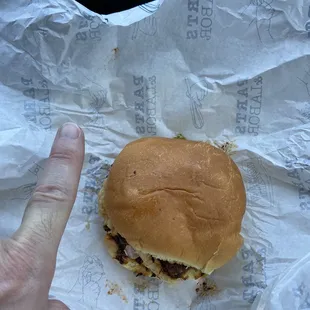 My $15 brisket sandwich