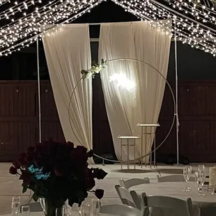 Backdrop in progress